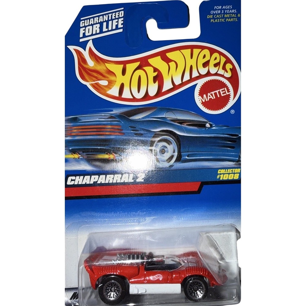 Hot Wheels Chaparral 2 Red White Stripes Collector 1008 1999 Diecast Car NEW